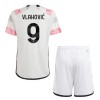 Officiële Voetbalshirt + Korte Broek Juventus Vlahovic 9 Uit 2023-24 - Kids